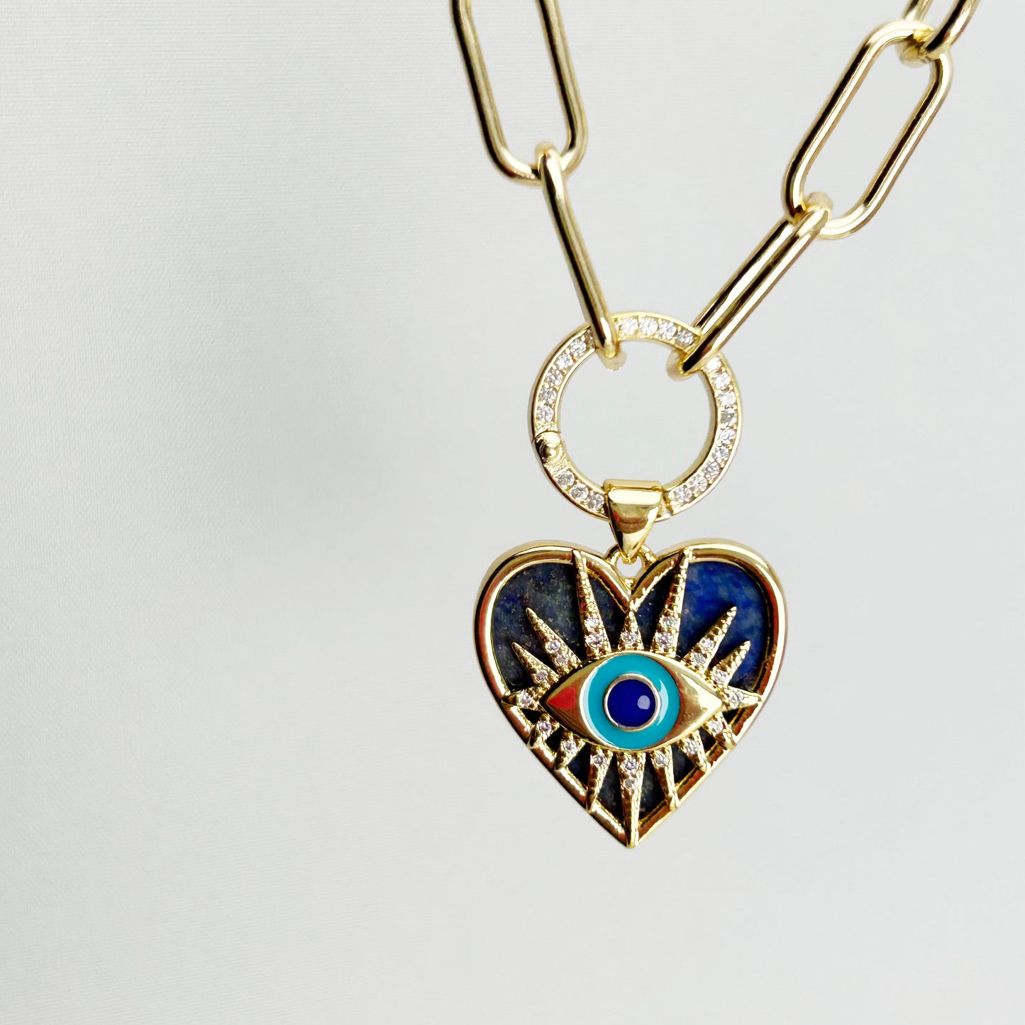 Evil Eye Necklace | Lapis Lazuli