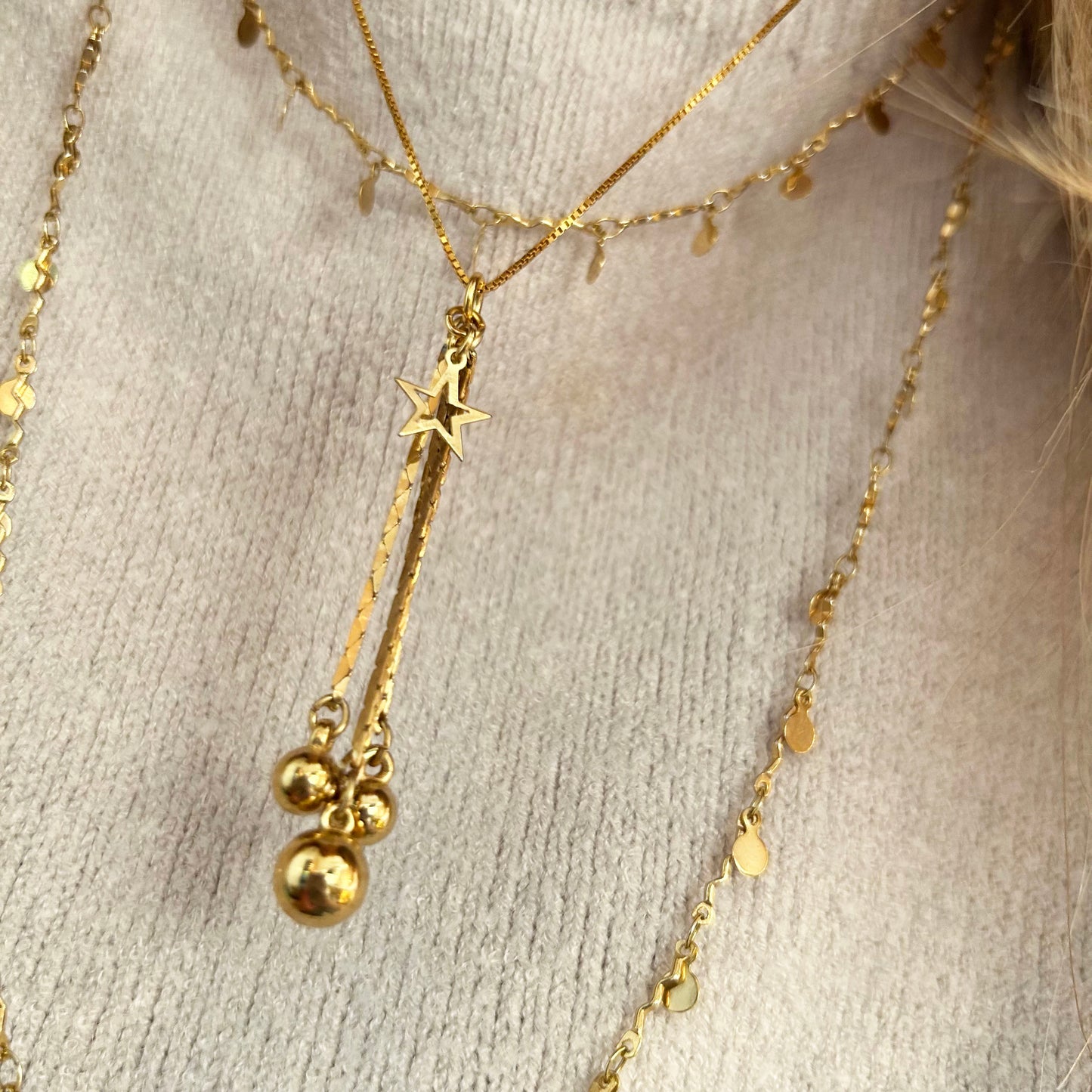 Vintage Star Necklace | Gold Plated