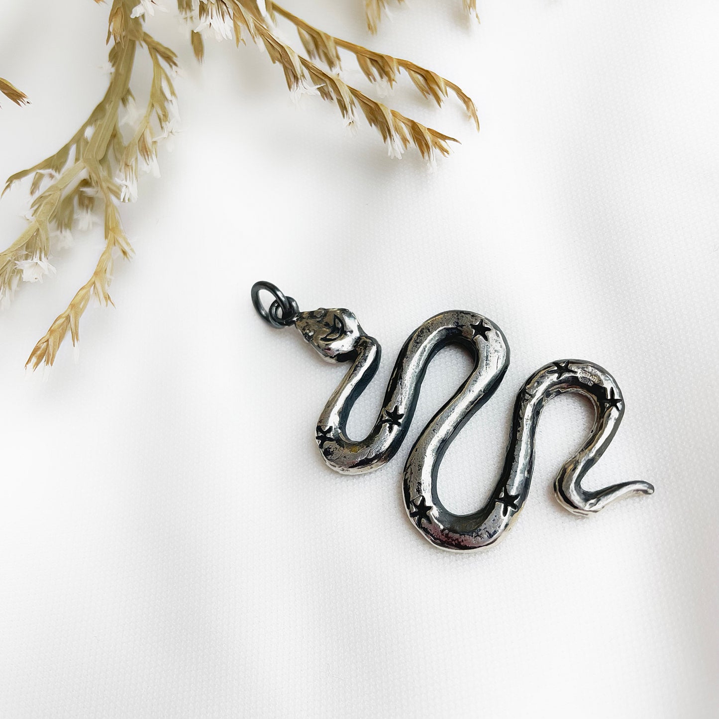 Snake Pendant | Sterling Silver "Serpens" Charm